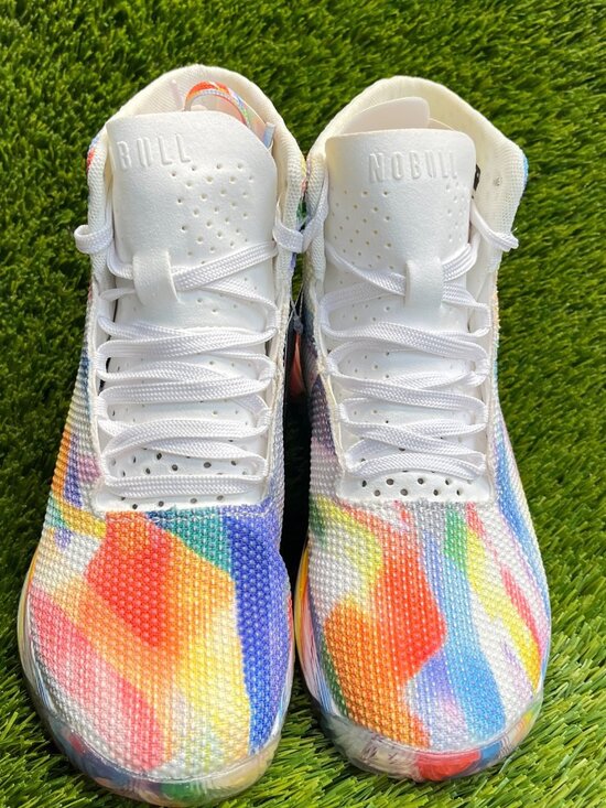 Nobull SF Trainer+ Pride Collection Womens Size 6 White Running Shoes Sneakers - Picture 5 of 10